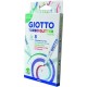 ΜΑΡΚΑΔΟΡΟΙ TURBO GLITTER PASTEL 8ΤΕΜ GIOTTO 