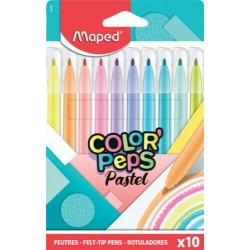 Maped μαρκαδόροι Color'Peps παστέλ 10τμχ. 845469