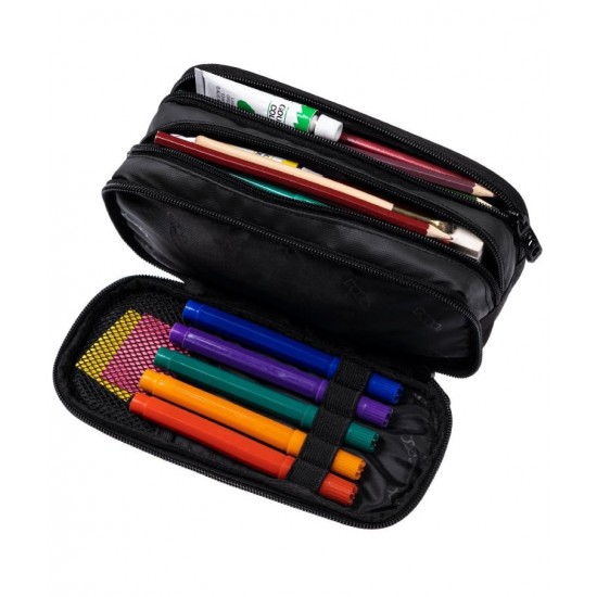 POLO PENCIL CASE CRYPTIC (P.R.C) 937001-2000-BLACK - ΜΑΥΡΟ