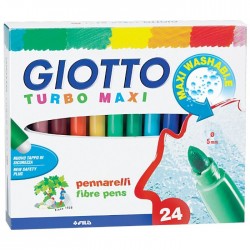 Giotto Μαρκαδόροι Ζωγραφικής Turbo Maxi 24 Τεμ.