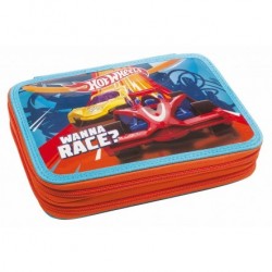 GIM Hot Wheels Κασετίνα Διπλή Γεμάτη 349-23100