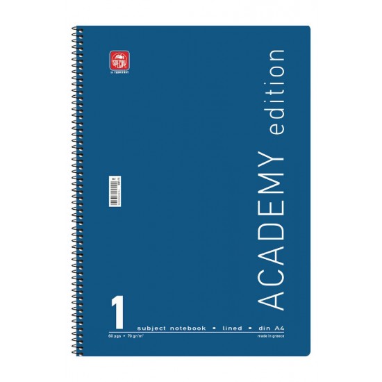 ΤΕΤΡ. ΣΠΙΡΑΛ ACADEMY Α4 1Χ30 1 ΘΕΜ