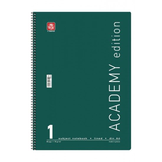 ΤΕΤΡ. ΣΠΙΡΑΛ ACADEMY Α4 1Χ30 1 ΘΕΜ