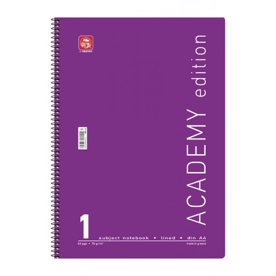 ΤΕΤΡ. ΣΠΙΡΑΛ ACADEMY Α4 1Χ30 1 ΘΕΜ