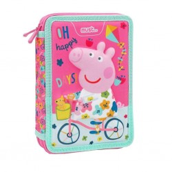 MUST ΚΑΣΕΤΙΝΑ ΔΙΠΛΗ ΓΕΜΑΤΗ 15X5X21 PEPPA PIG HAPPY DAYS