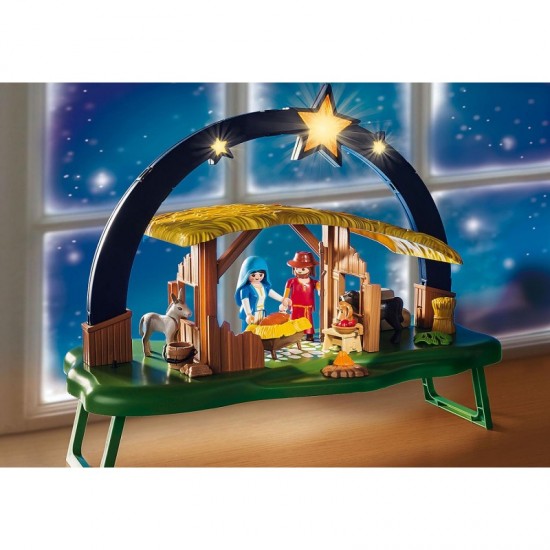 Christmas: Illuminating Nativity Manger 9494