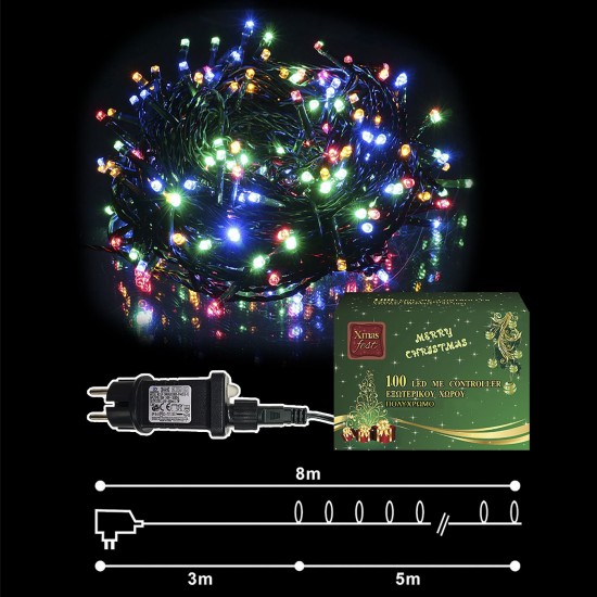 100 LED ΧΡΩΜAT.ΕΞΩΤΕΡΙΚΑ ΠΡΟΓΡΑΜΜΑ L.V.