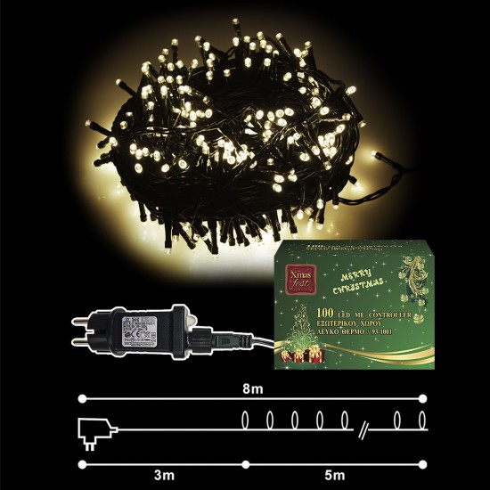 100 LED ΛΕΥΚΑ ΕΞΩΤΕΡΙΚΑ ΠΡΟΓΡΑΜΜΑ L.V.