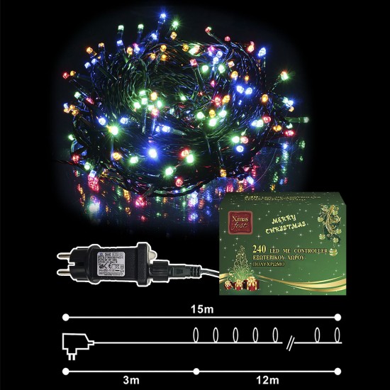 240 LED ΧΡΩΜAT.ΕΞΩΤΕΡΙΚΑ ΠΡΟΓΡΑΜΜΑ L.V.