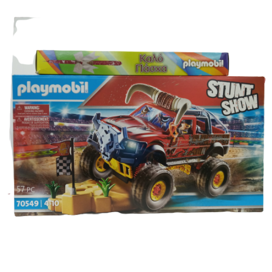 ΣΕΤ ΛΑΜΠΑΔΑ 70549 MONSTER TRUCK ΚΟΚΚΙΝΟΣ ΤΑΥΡΟΣ